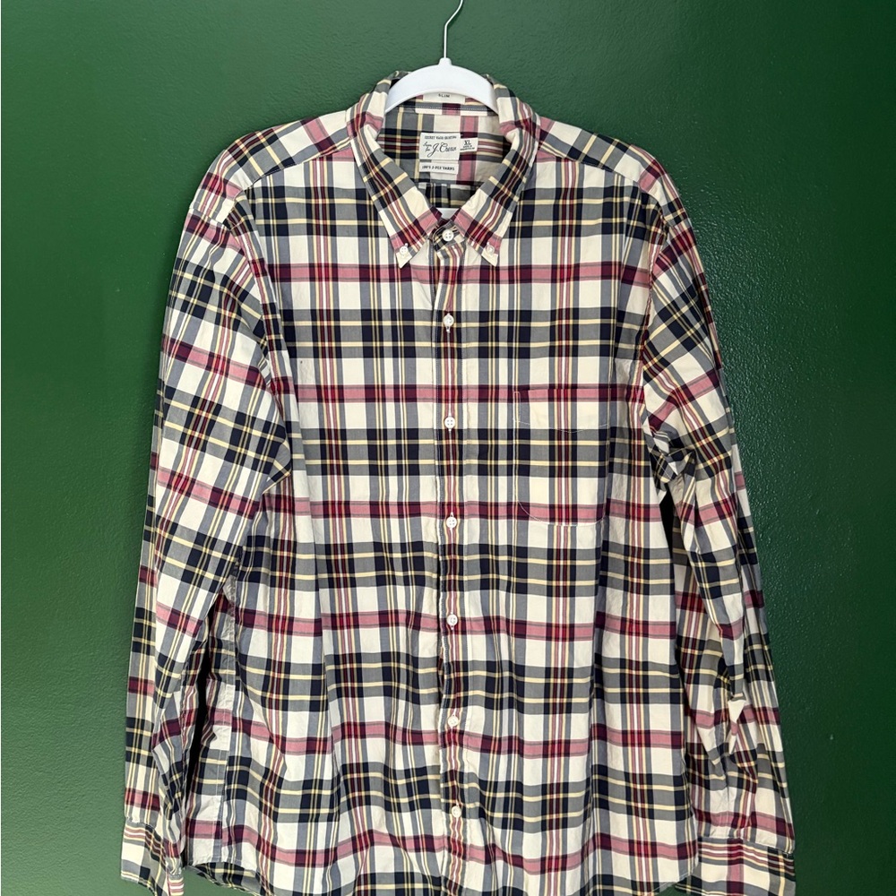 J. Crew Multicolor Plaid Casual Shirt